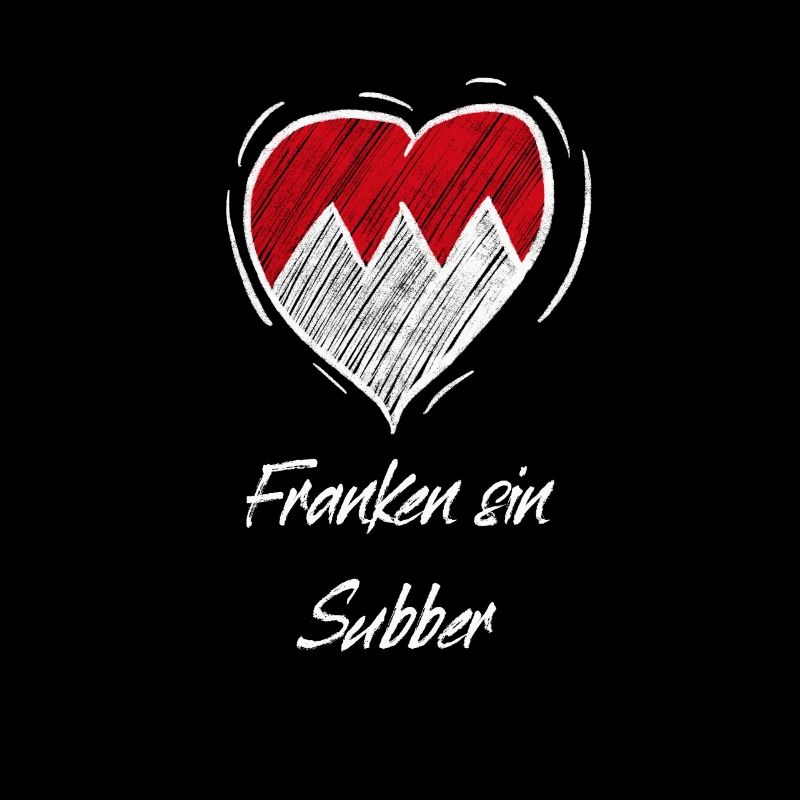 Franken Sin Subber Herz Love Frankenwappen