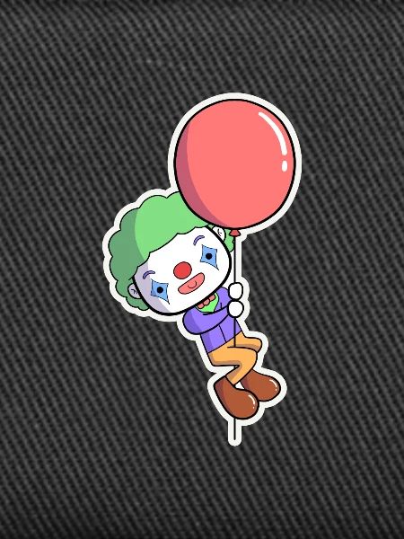 Clown mit Ballon