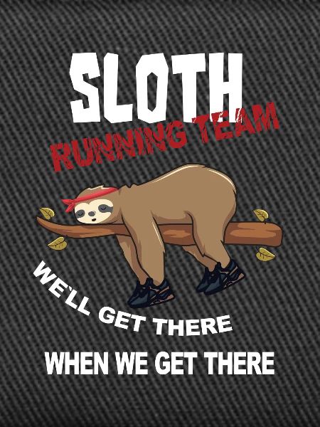 Lustiger Sloth Laufteam Design
