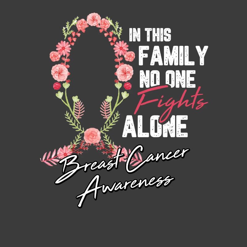 Cadeau de chimio de combat de fleur de ruban de cancer du sein