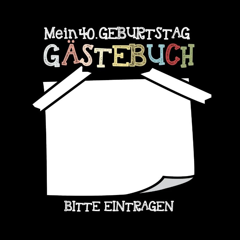 40. Geburtstag Gästebuch Gästeliste Geschenk