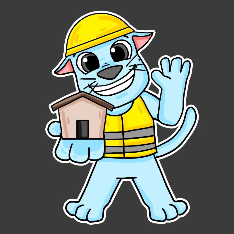 Cadeau de construction de maison de chat constructeur