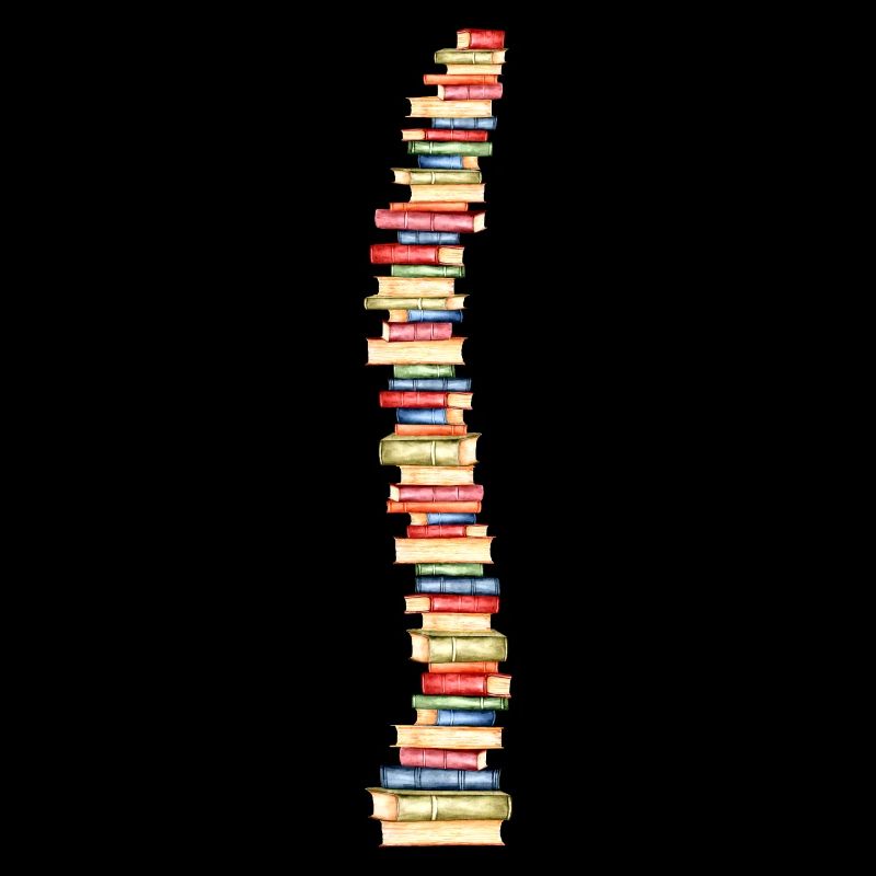 Books spine backbone bookworm