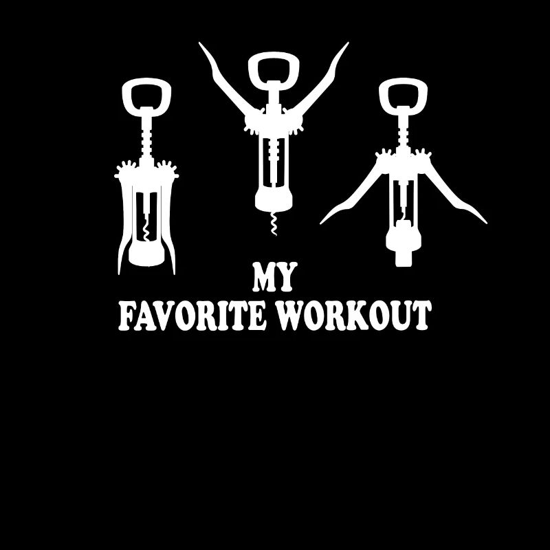 My Favorite Workout Korkenzieher Geschenk Wein
