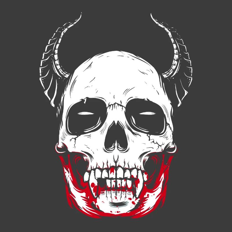 Vampire skeleton horror skull