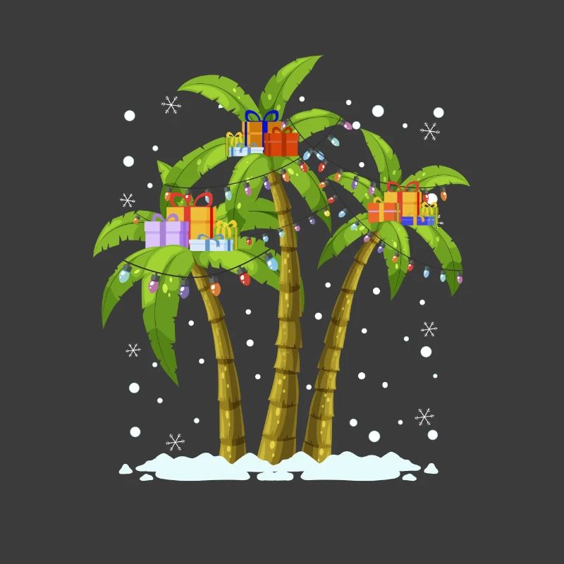 Decorated palms at Christmas? No problem!