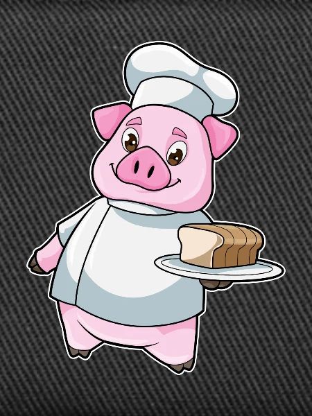 Schwein Bäcker Kuchen Backen