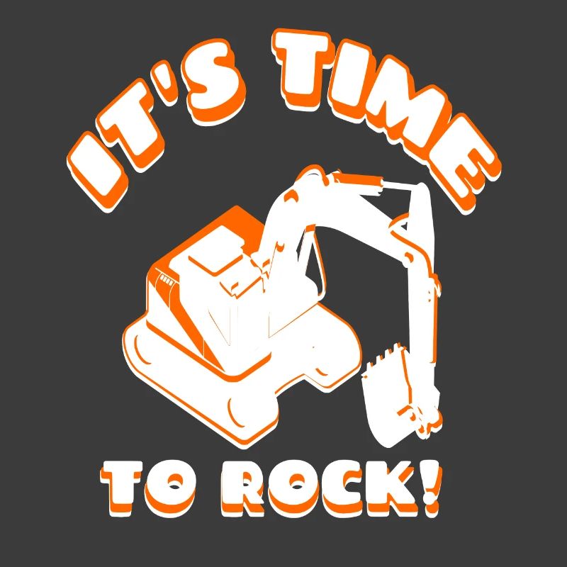 Excavator driver it's time to work