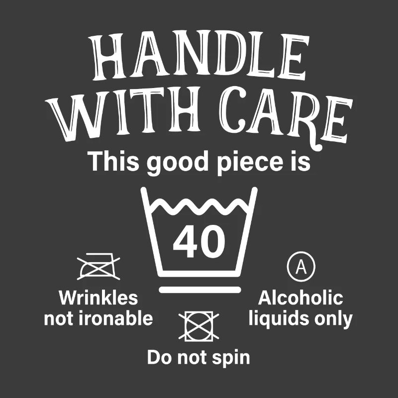 Handle With Care Vierzig Geschenk 40. Geburtstag