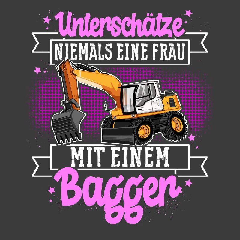 Baggerfahrerin