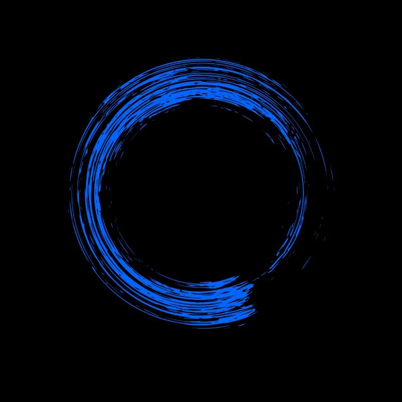 Circle Design Brush Blue