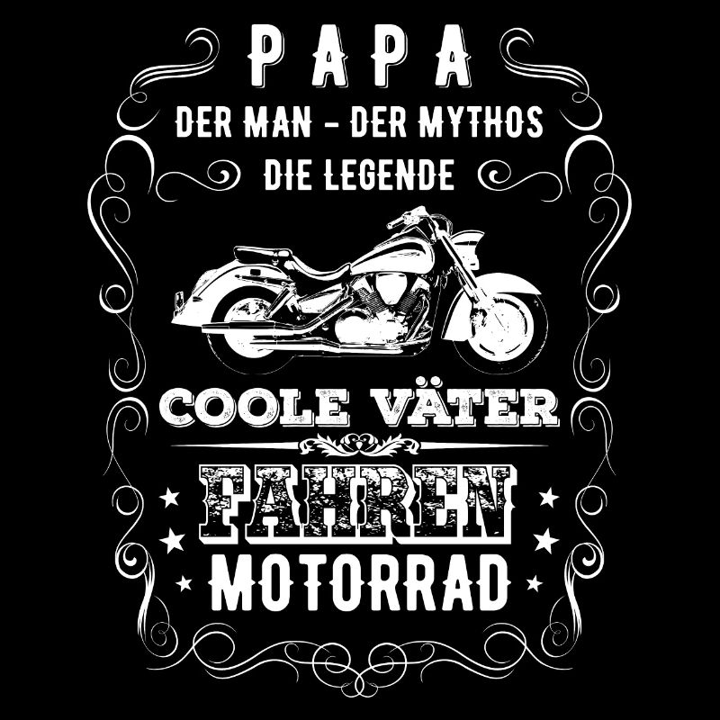 Papa Motorrad Motorradfahrer Vatertag Geschenk