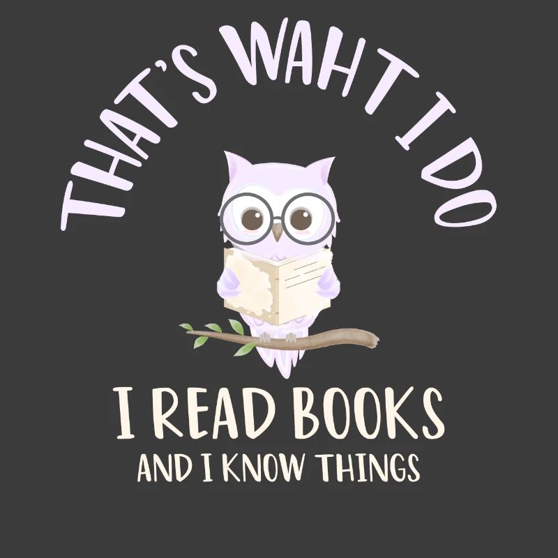 Ich lese Bücher Eule Nachteule Bücher Bücherwurm