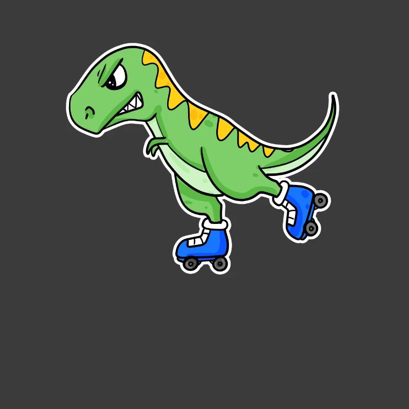 Inline Skating Dinosaur