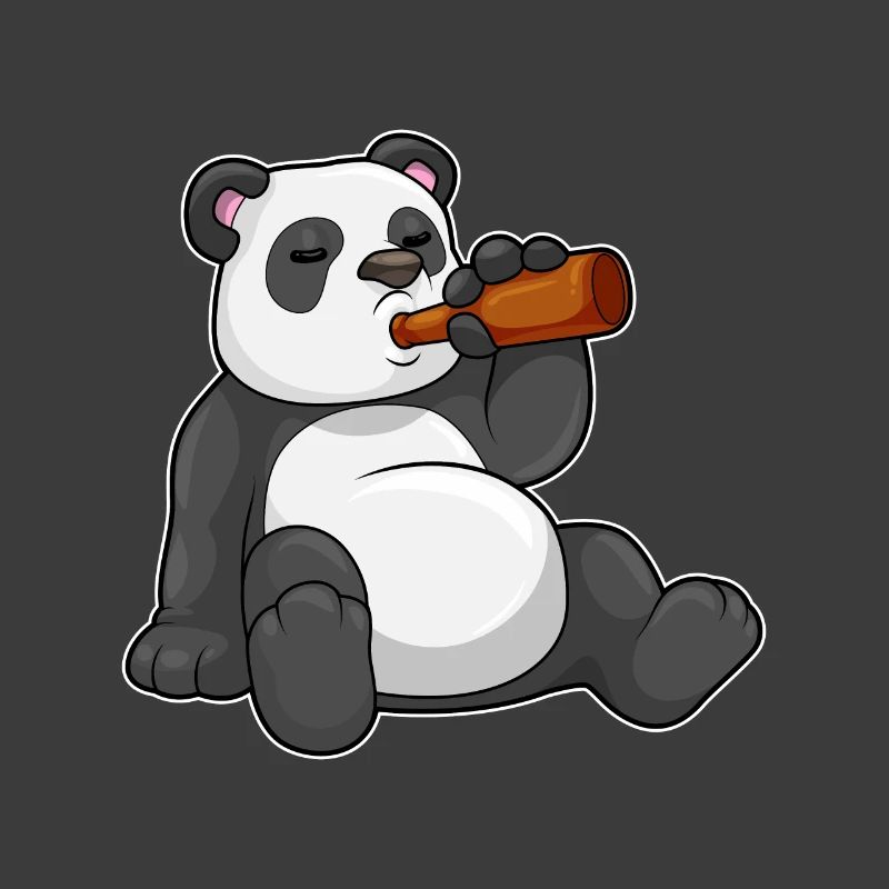 Panda Flasche Bier