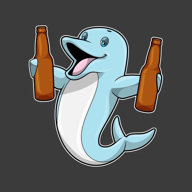 Delfin Flasche Bier