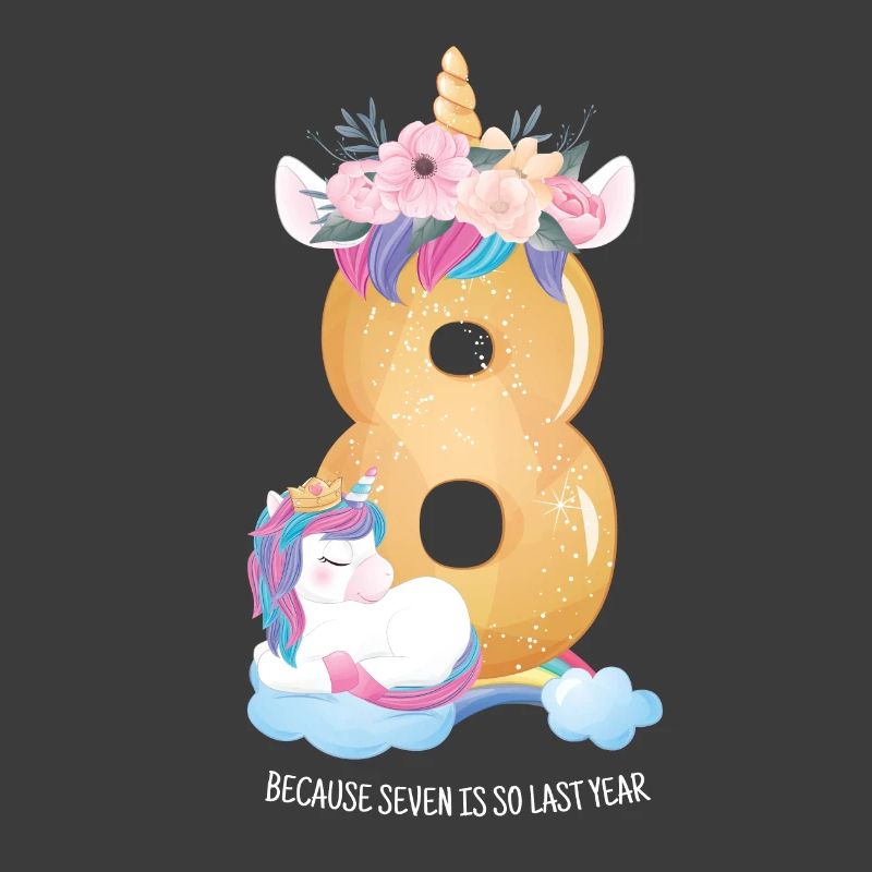 8. Geburtstag Einhorn Mädchen Spruch Geschenk