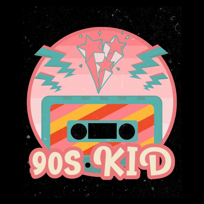 Mixtape cassette 90s Enfants Étoiles Flashes