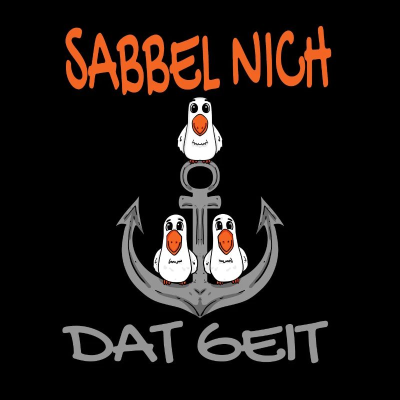 Anker mit Möwen Sabbel Nich Dat Geit