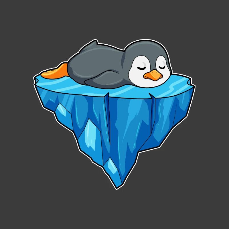 Pinguin Eisscholle