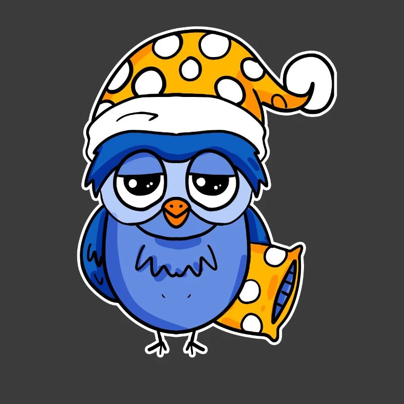 Early riser owl sleeping