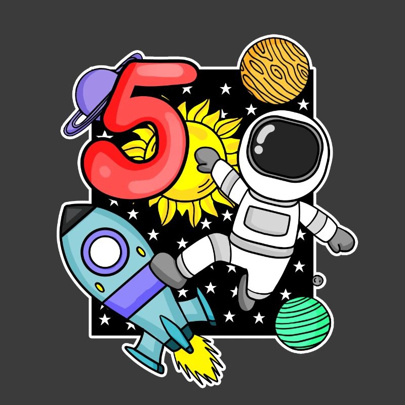 5th birthday astronaut 5 years boy gift