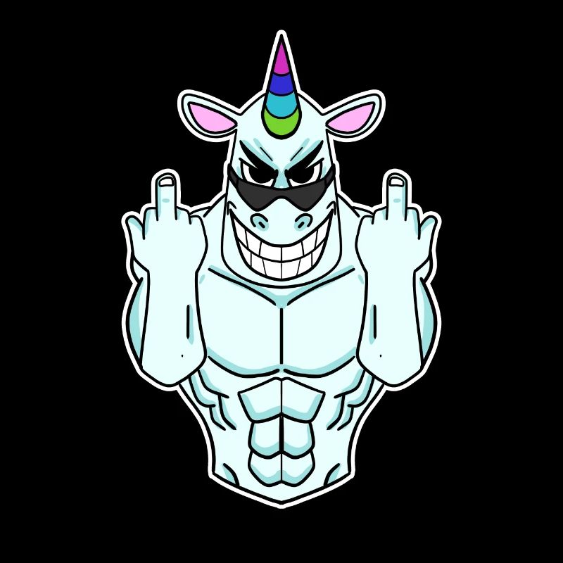 Einhorn Mittelfinger