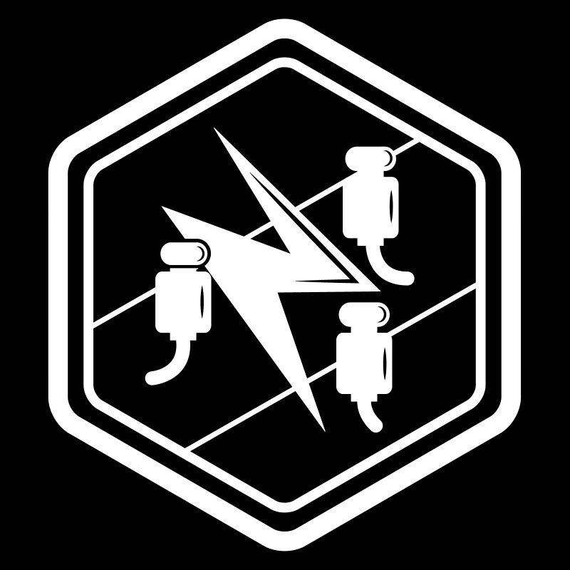 Tradition Elektriker Zunftzeichen Sechseck Emblem