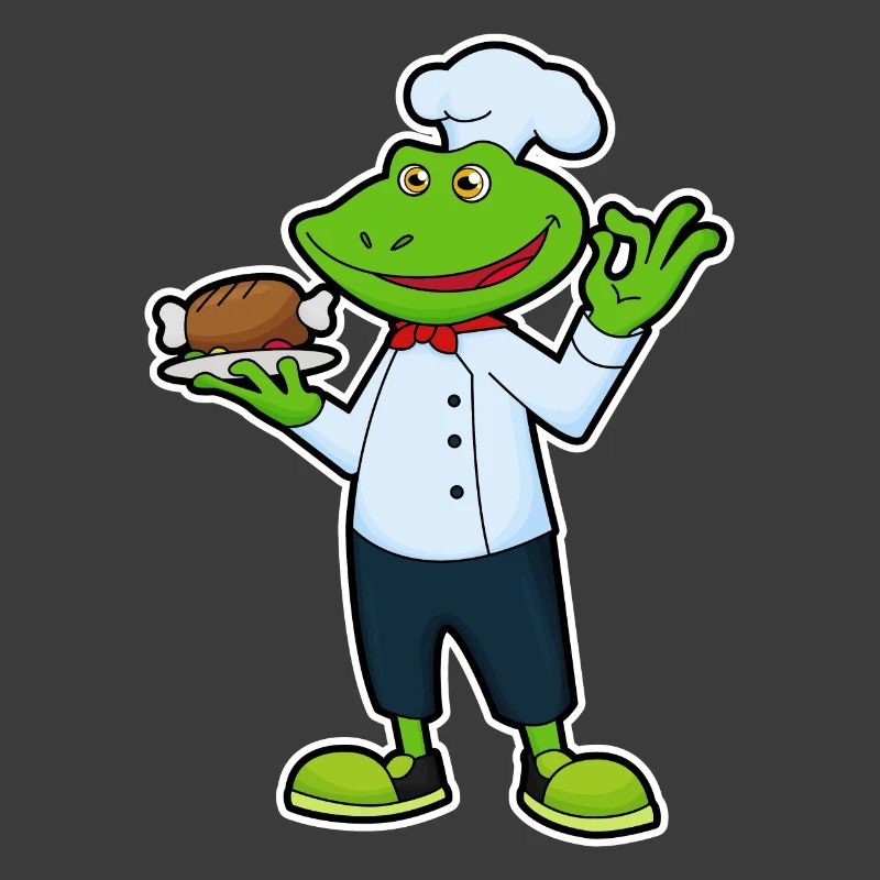 Frosch Koch Hähnchen Kochen