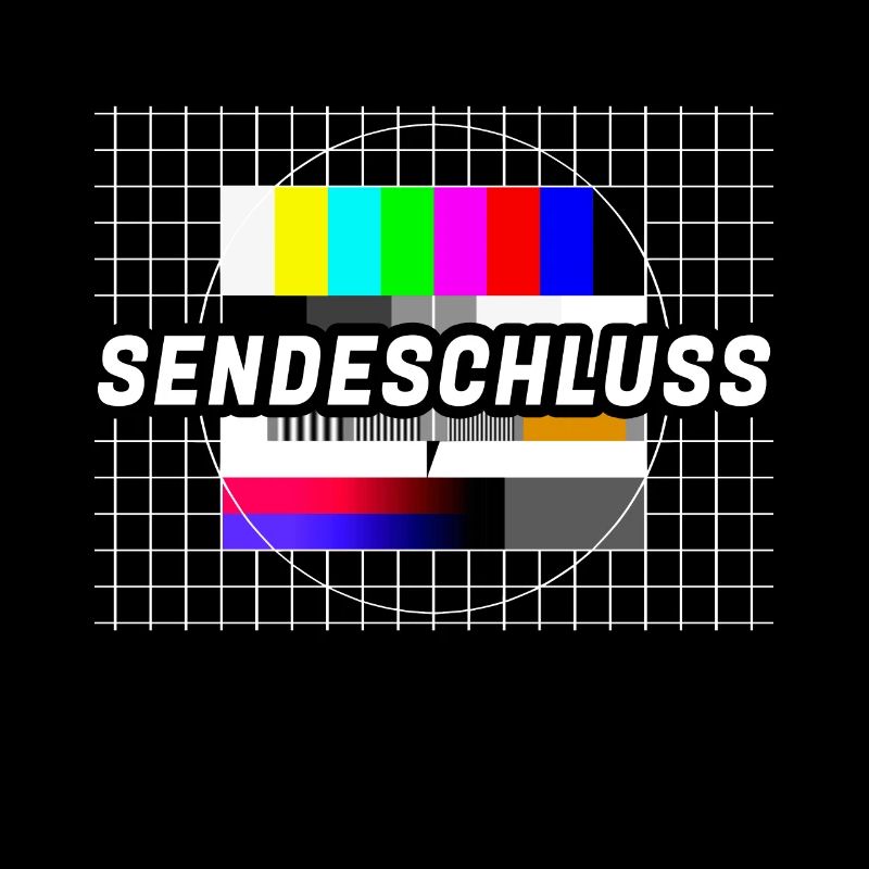 Testbild Sendeschluss 80er 90er Jahre Party Kostüm