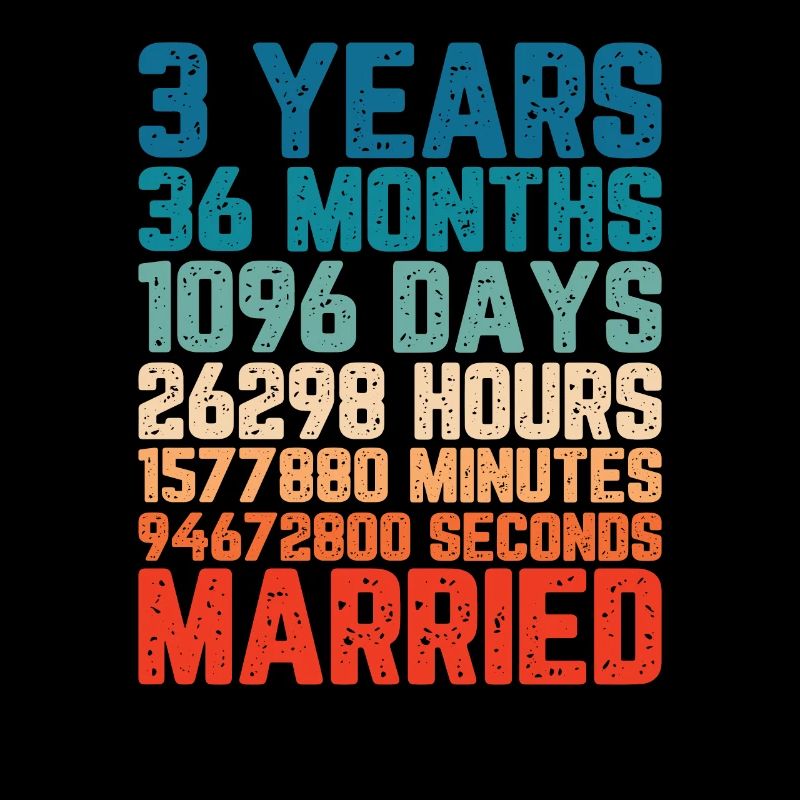 3 Jahre verheiratet Hochzeit Ehe Spruch Geschenk