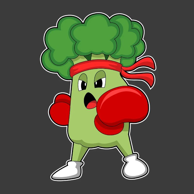Boxers en brocoli, gants de boxe, boxe