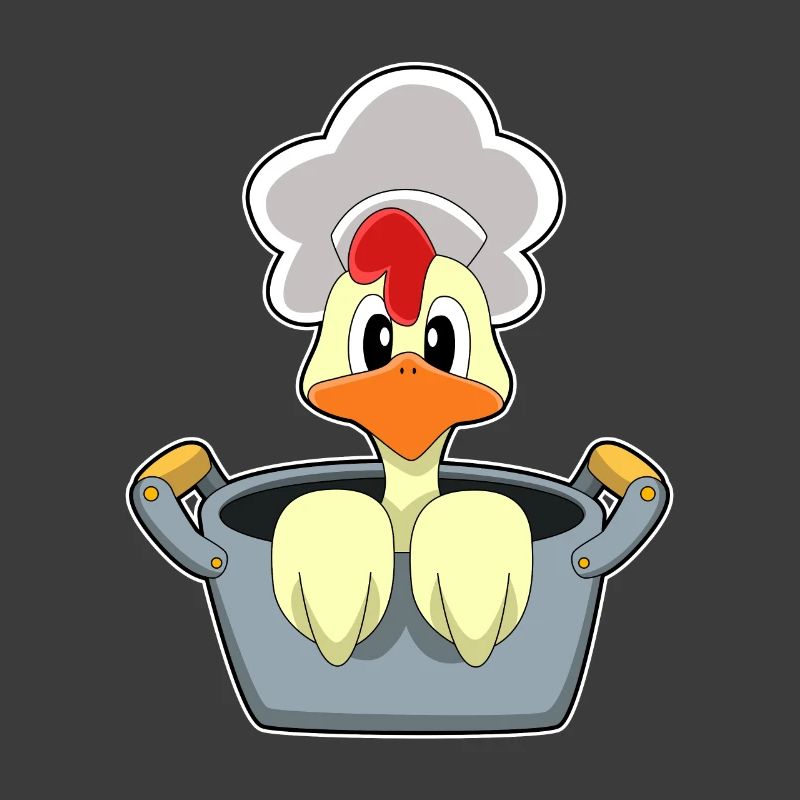 Poulet avec marmite