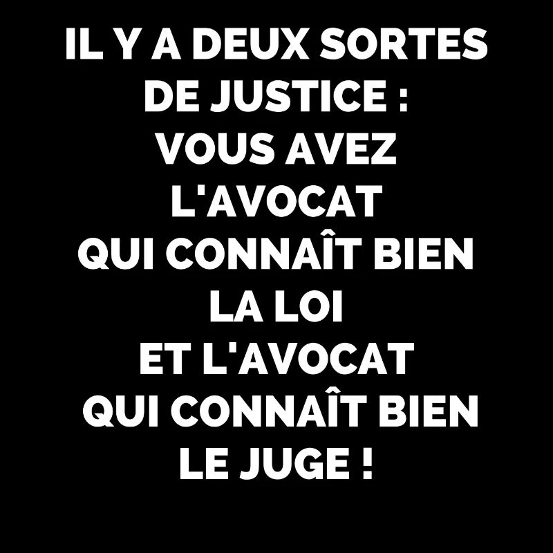 Il y a Deux Sortes de Justice - Humour Avocat