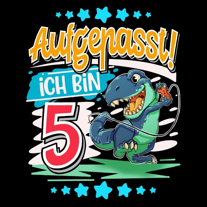 5. Geburtstag 5 Jahre Dinosaurier T Rex