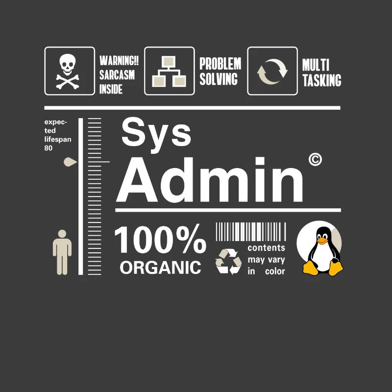 Sys Admin Pinguin Computer Nerd pc Platine cpu inh