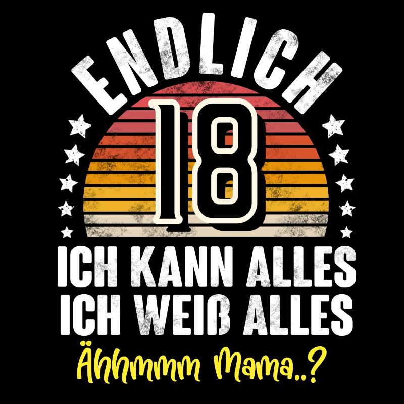18. Geburtstag 18 Jahre