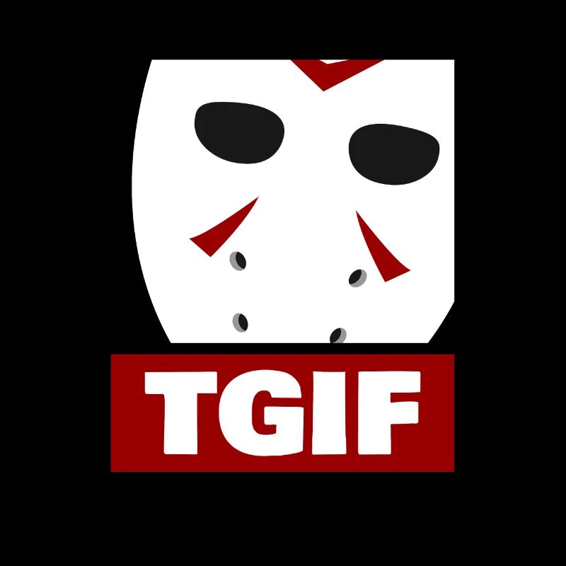 Horrormaske Gott sei Dank ist es Freitag