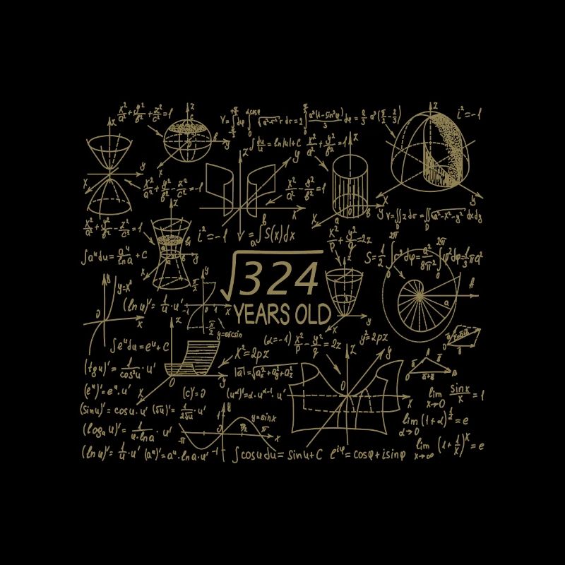 18th Birthday Math Math Student Mathefan