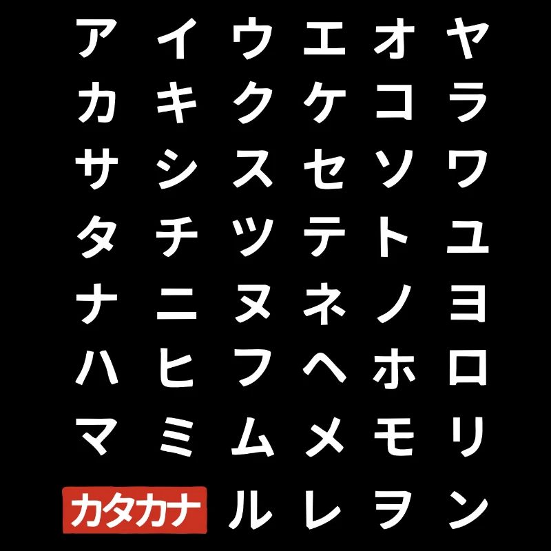 Katakana (sombre)