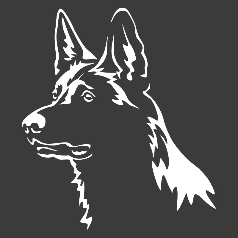 German Shepherd Head "Black Edition"