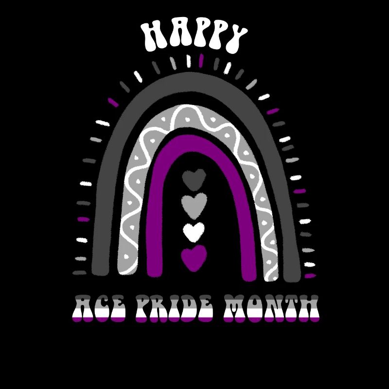 Happy Ace Pride Month Asexual Boho Rainbow
