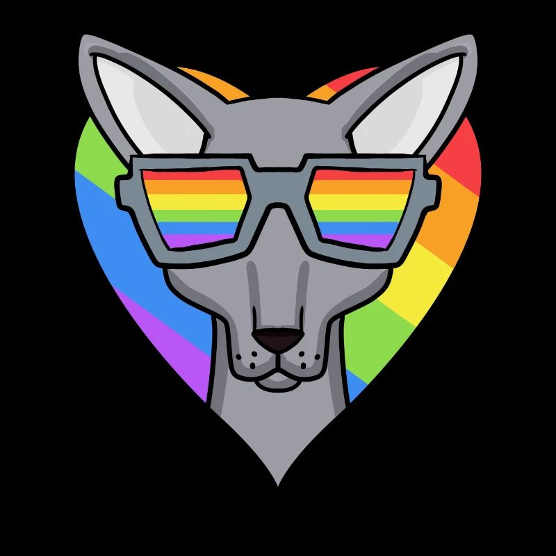 LGBT Katze Sphynx Regenbogen