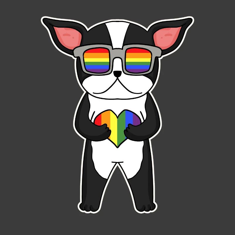 LGBT Hund Terrier Regenbogen