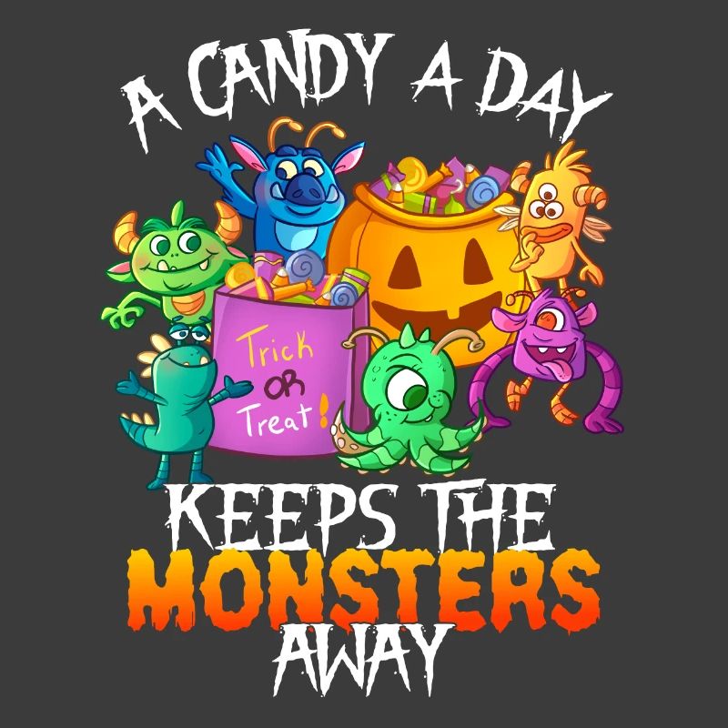 One Candy Per Day Keeps The Montser Far Halloween
