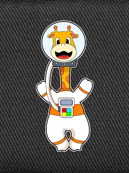 Giraffe Astronaut Space