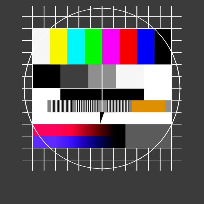 TV Test Image 90s Party 80s Retro 90s