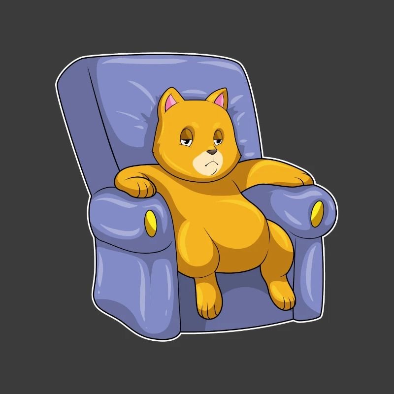 Chat avec canapé