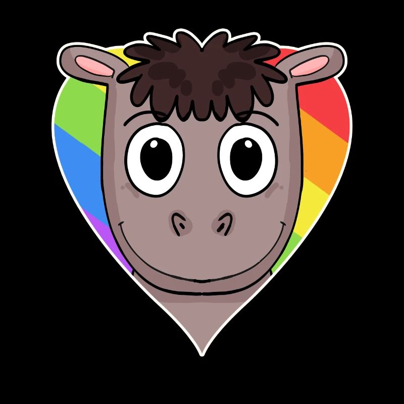 Pferd Lgbt Regenbogen Farben