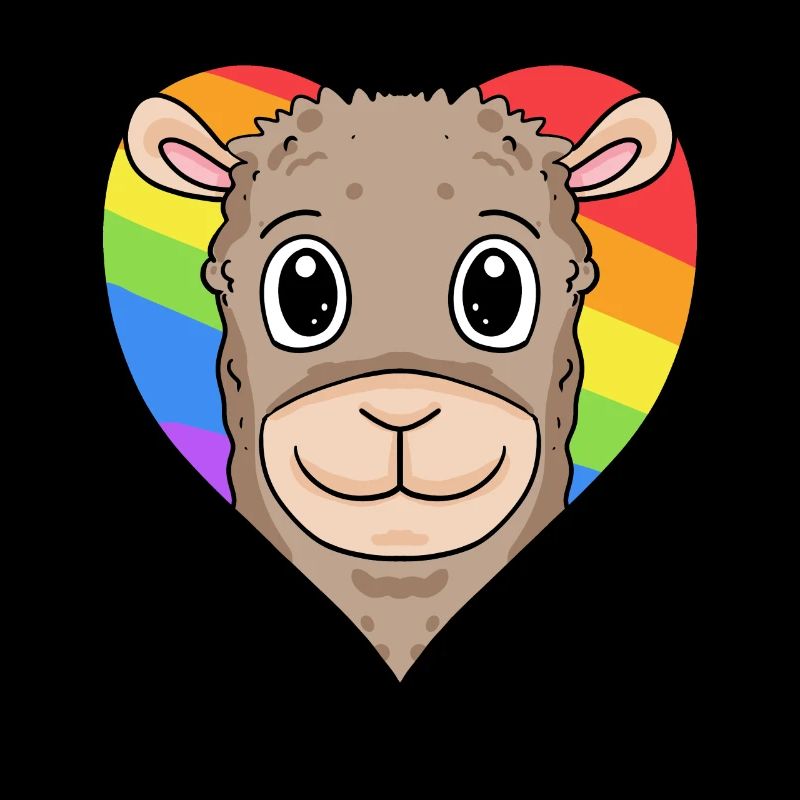 Lama Lgbt Rainbow Couleurs